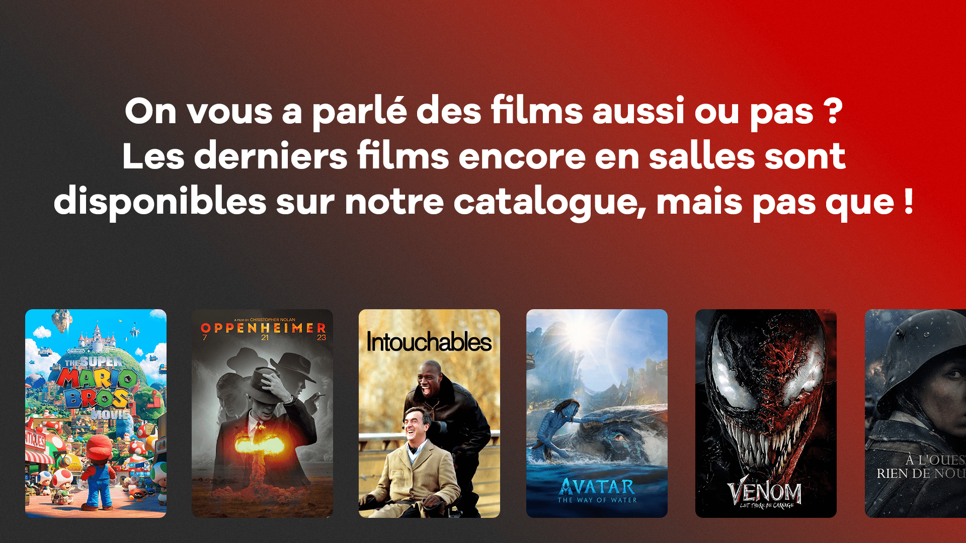 Sélection de films disponibles sur Vizionn